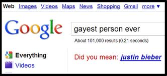 Even google thinks his gay