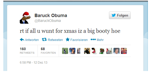 upwote if all u wunt for xmas iz a big booty hoe