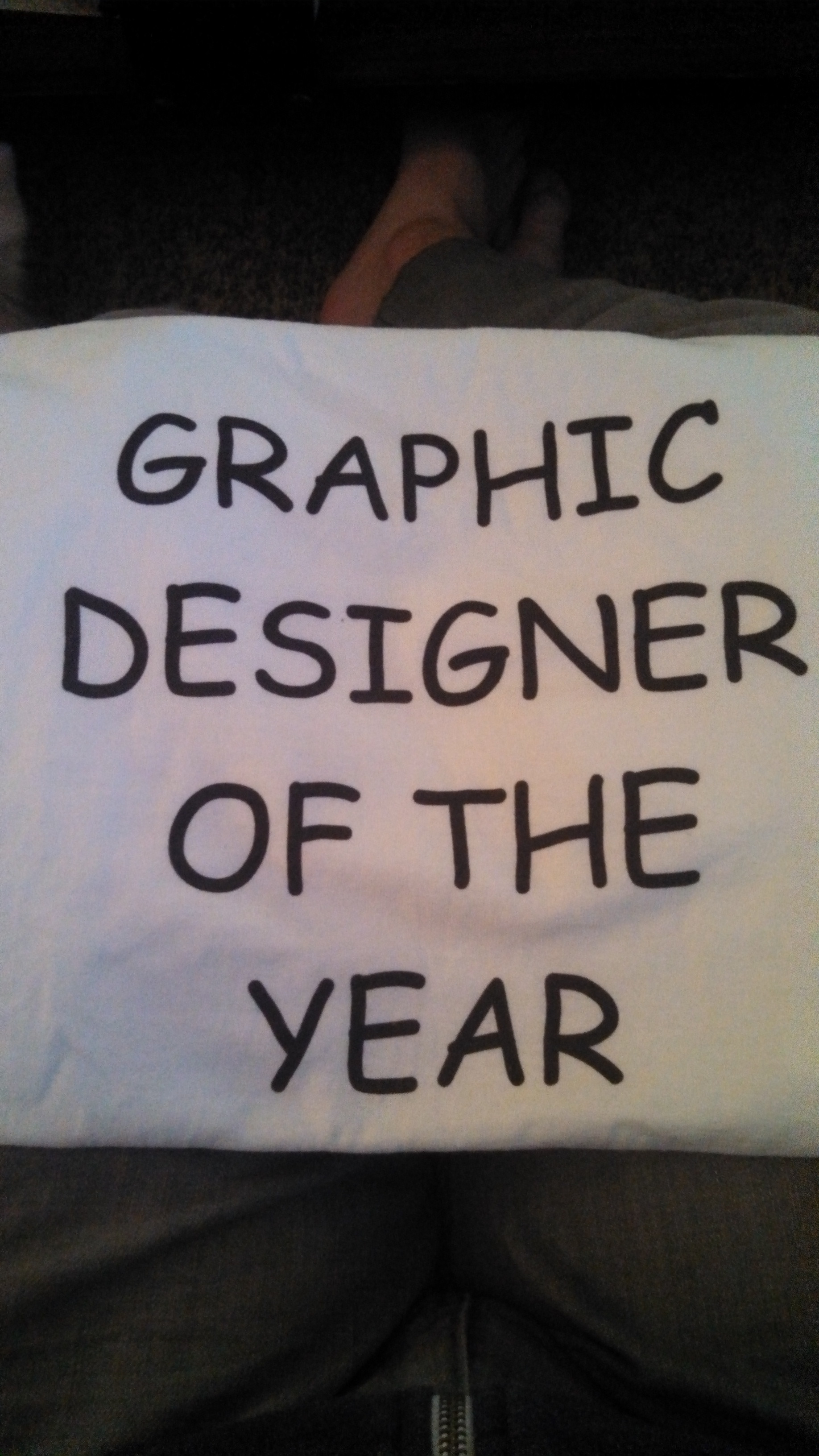 Gift for a graphic designer with a comic sans