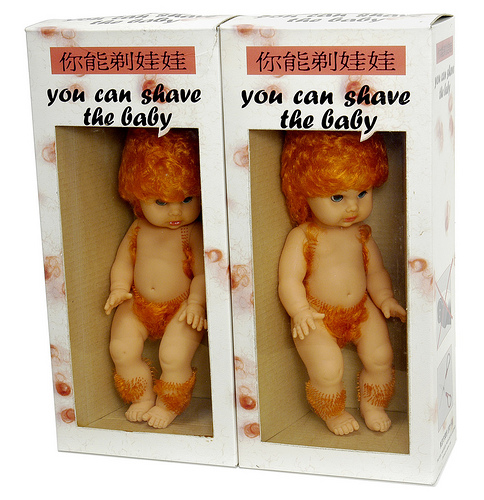 You can shave the baby...