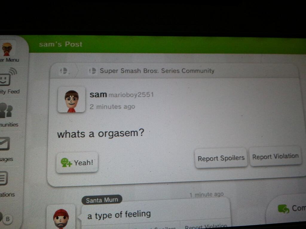 Better ask the Miiverse