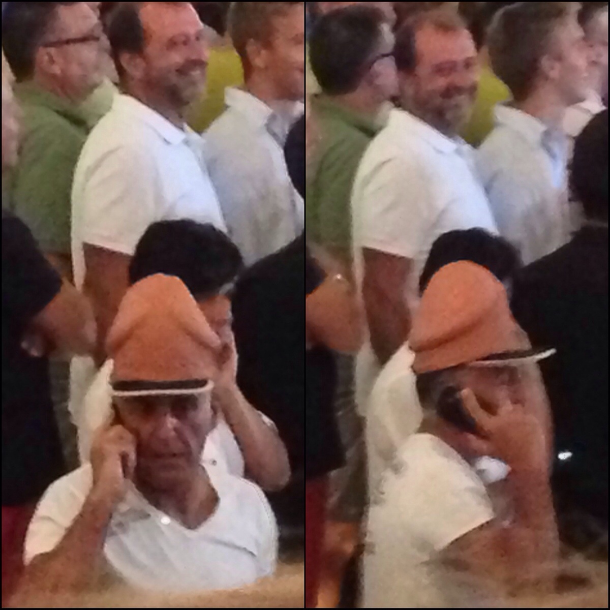 Wasn't expecting to see a hat like this at a big event