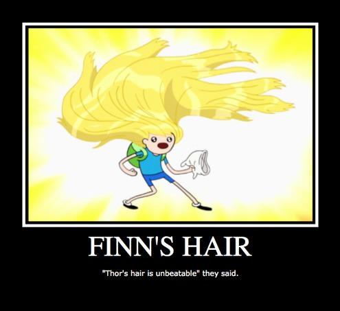 Finn's hair
