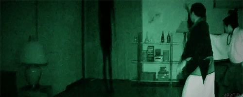 seeing a shadow after watching a horror movie