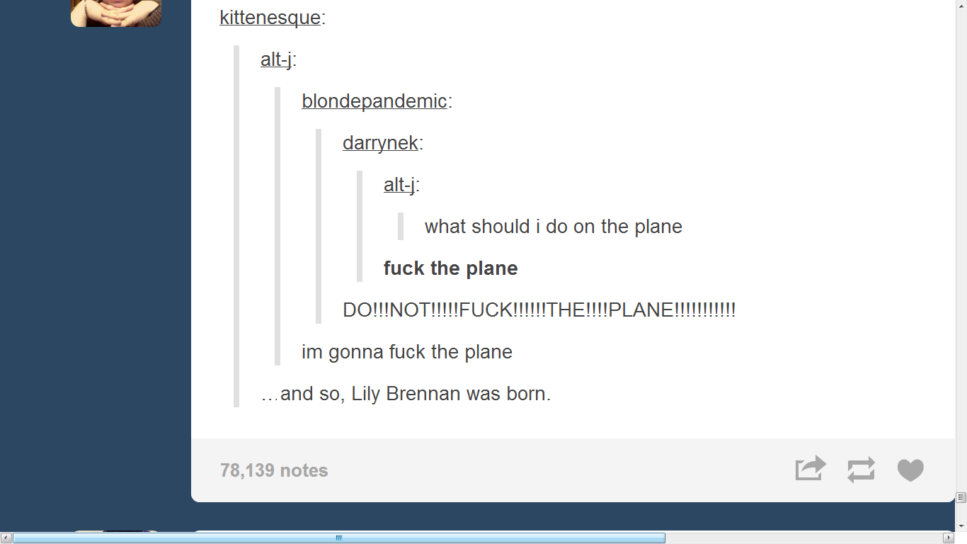 and this is why you should not *** a plane