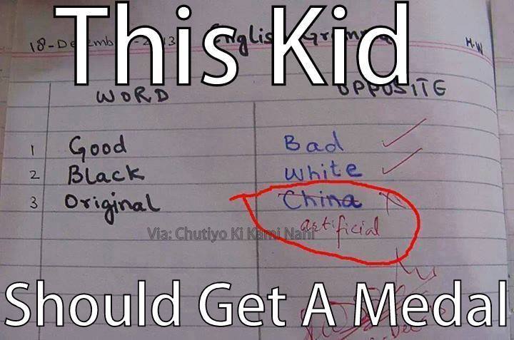 dont be a racist but this kid is an english wiz..