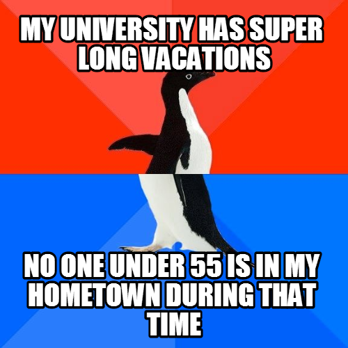 The pain of an international student...