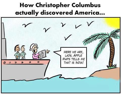 How America was discovered.....