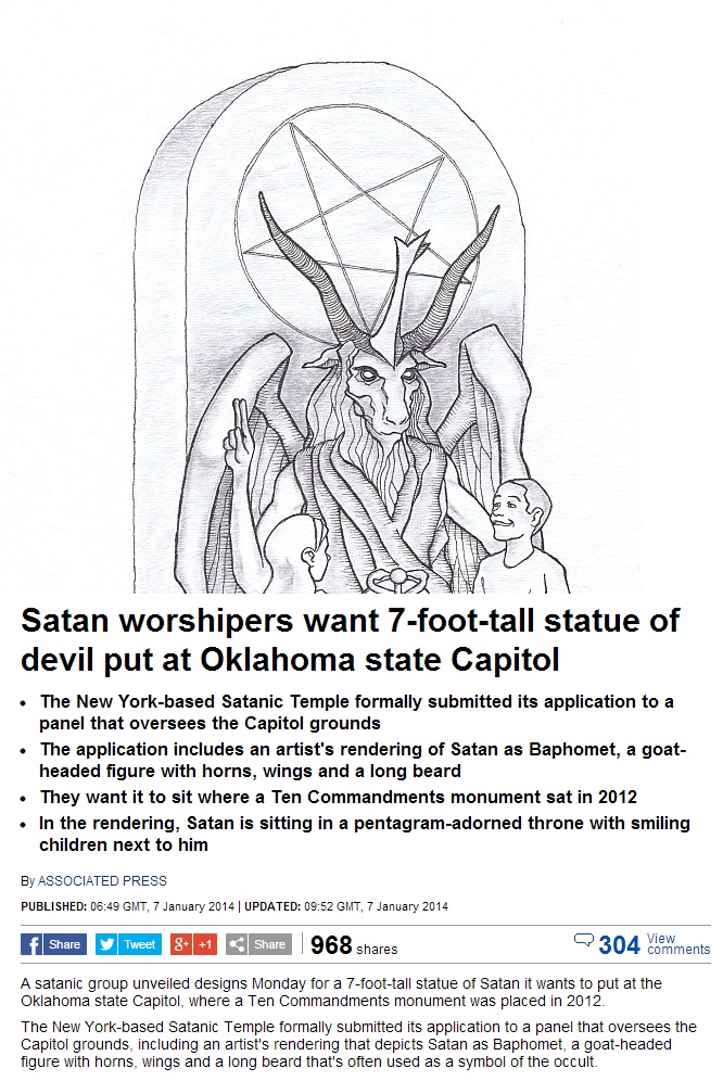 For the glory of satan of course...