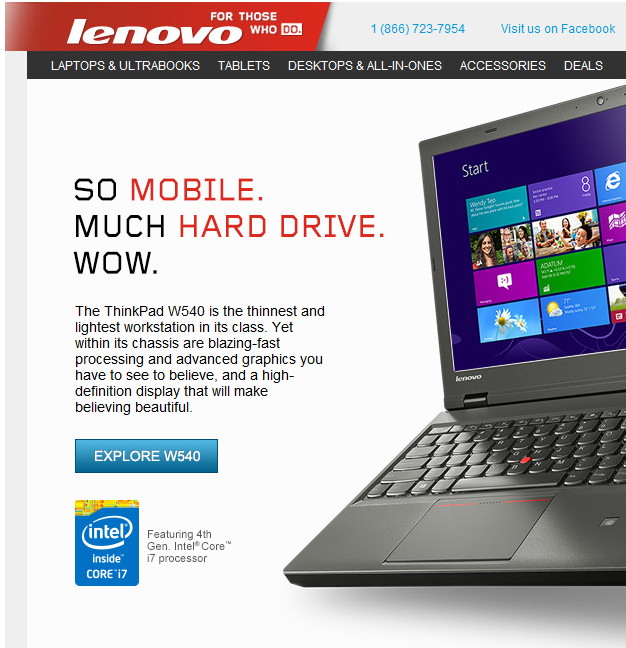 Apparently someone at Lenovo spends too much time on the internet
