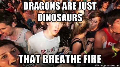 After my roommate called Smaug a dinosaur