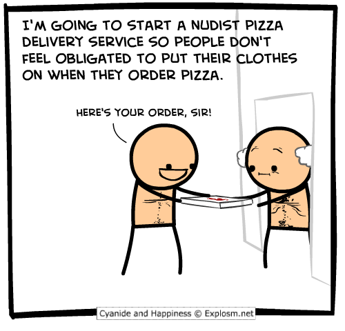 With an extra topping of pubes!