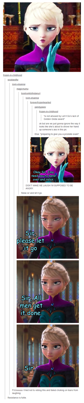 Sir...Just let it go...