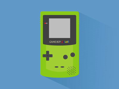 awesome gif of a gameboy colour