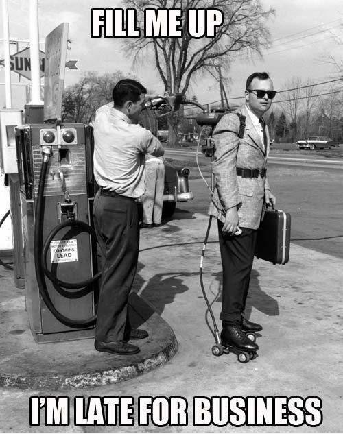 you will never be 1950Â´s-shade-wearing-officeclerk-refuelling-his-petrol-powered-rollers cool