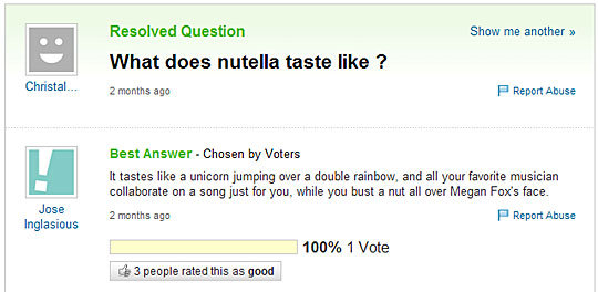 tastes like...