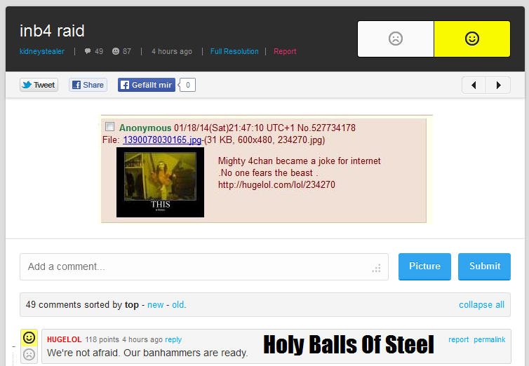 HL has balls of steel!