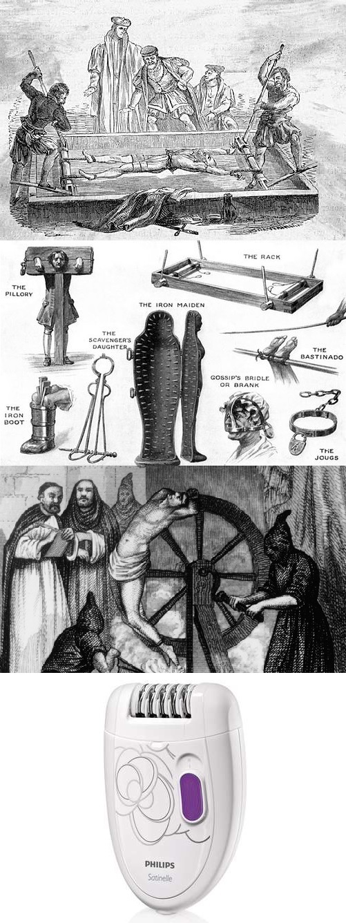 Torture devices then and now