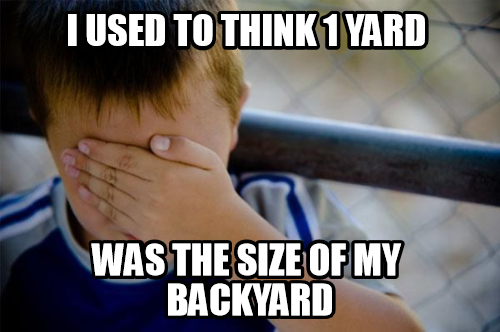 I didn't understand why I had never seen a person who was 2 backyards tall