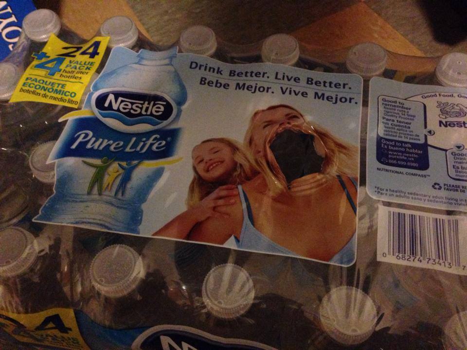 Grabbed a bottle of water, and created a monster...