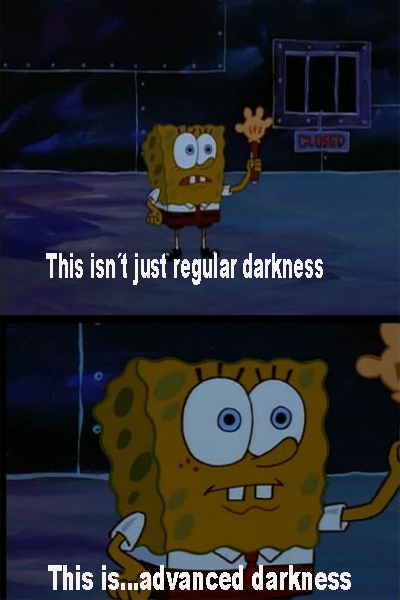 when there is a power blackout after watching a horror movie