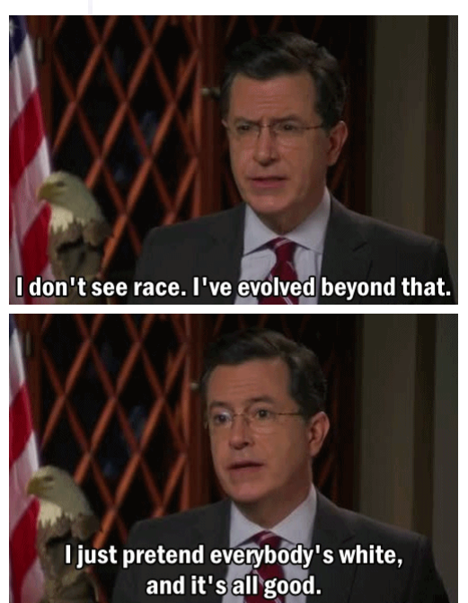 I don't see race