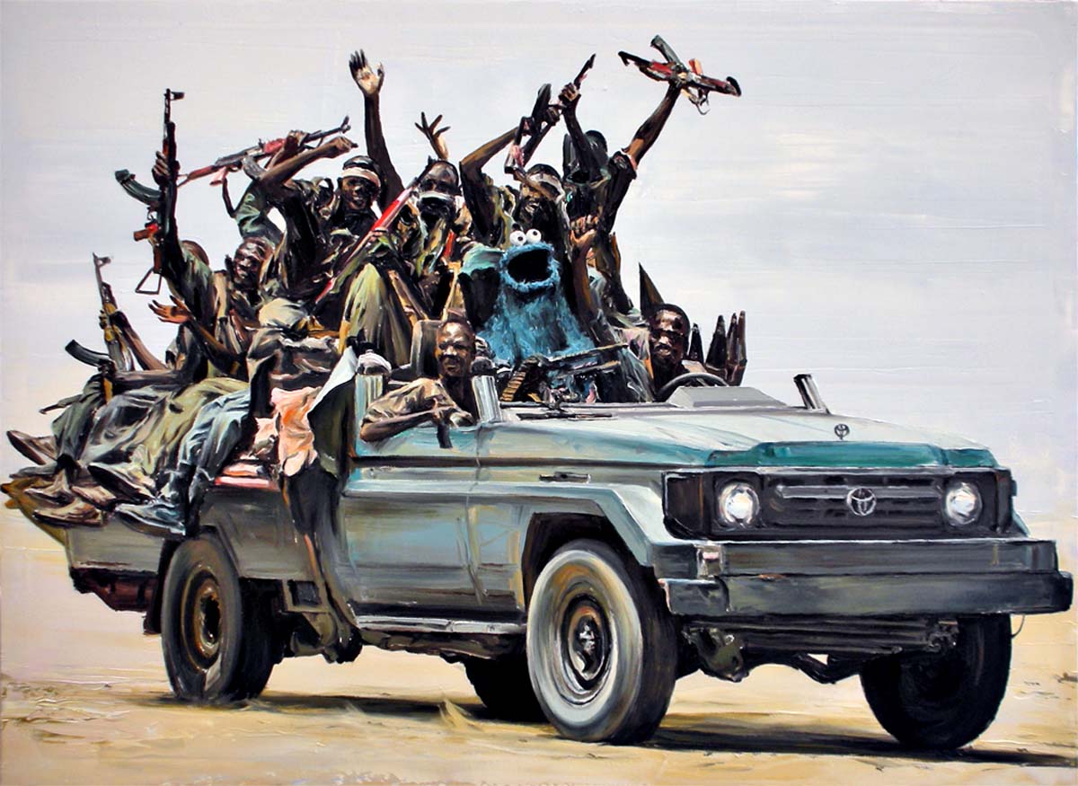 Somalian Pirates on their way to steal some cookies