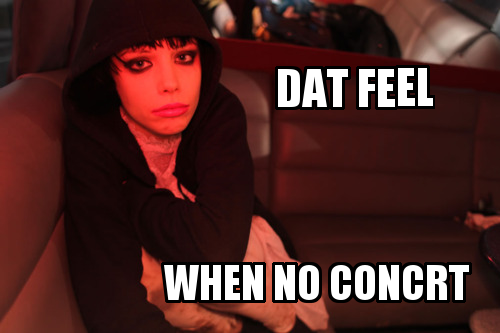 I saw advertisements that they would perform in Milan that weren't true