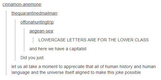 lower case for lower class