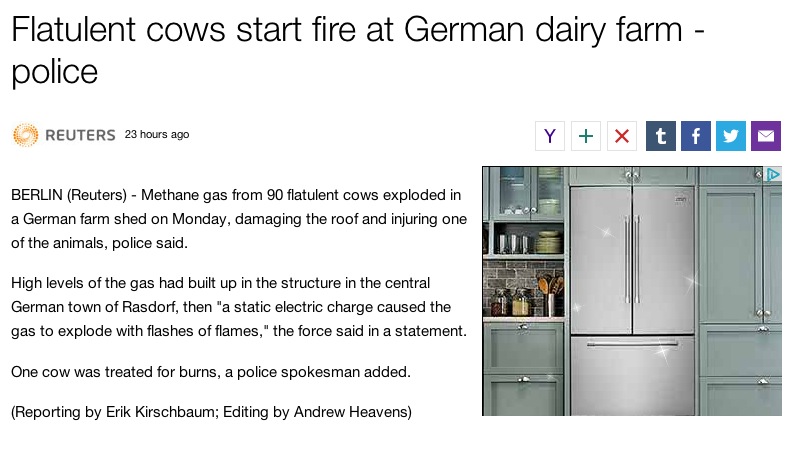 I hate it when my cow farts and starts fires. (Source in comments.)