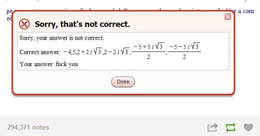 when faced with math...