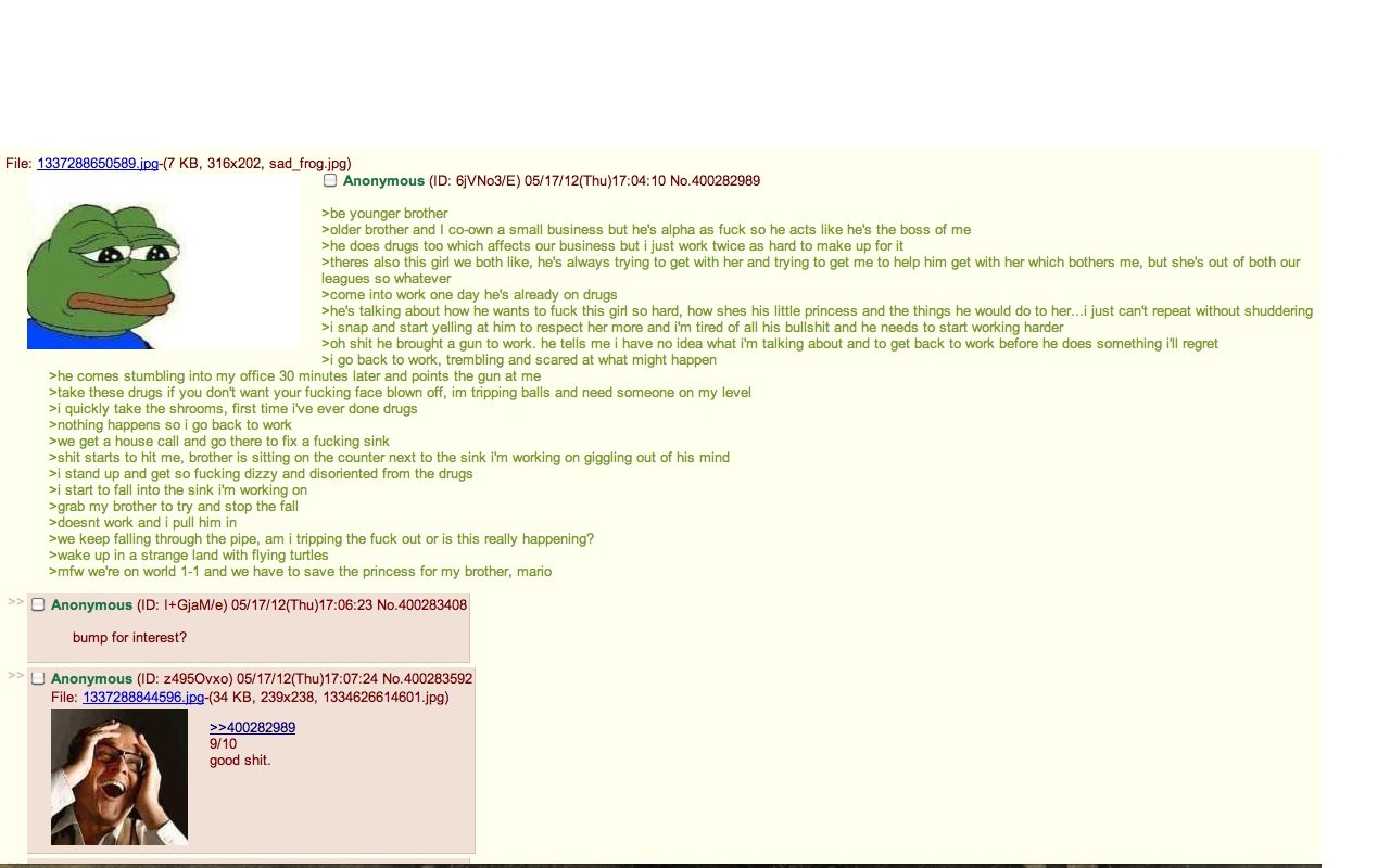Tragic family story...it should be a movie