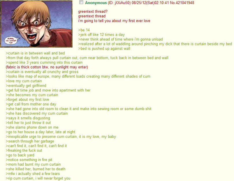 I couldn't imagine his mom would have come to this one day
