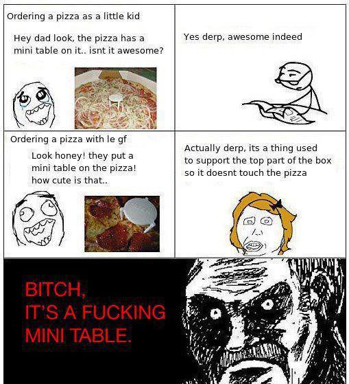 It's a f*cking mini table!
