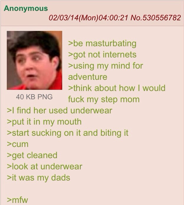 Anon tries fapping