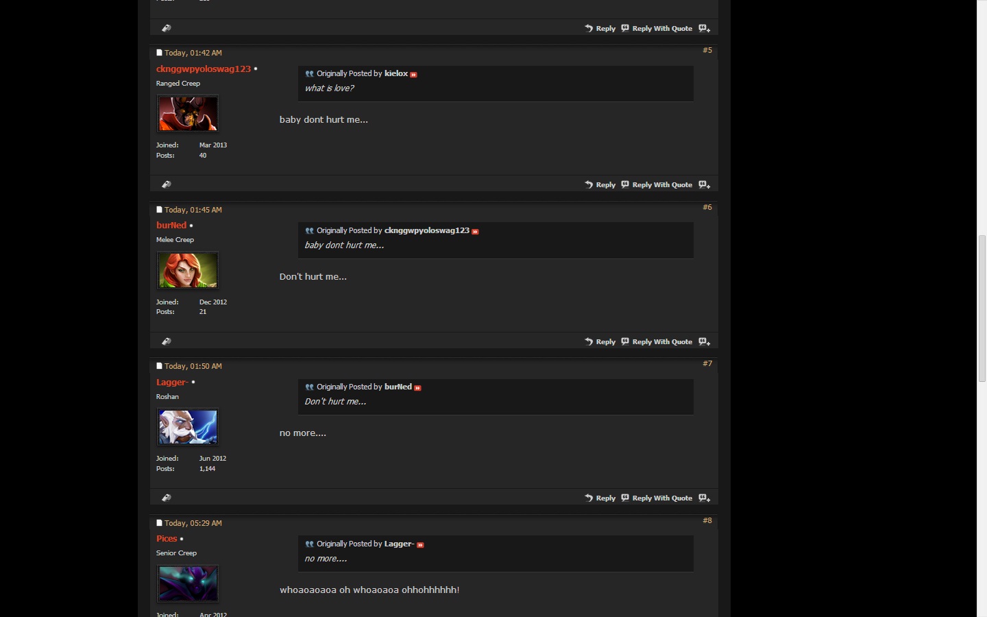 Another usual day at Dota 2 forums. Volvo dont hurt me!