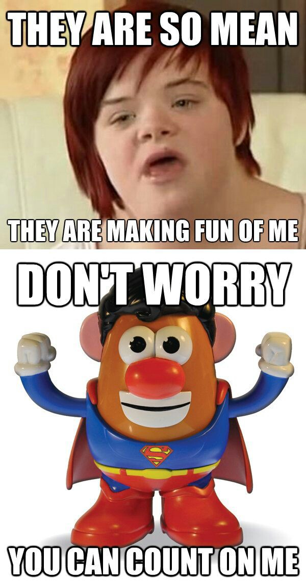 Because he is a potato