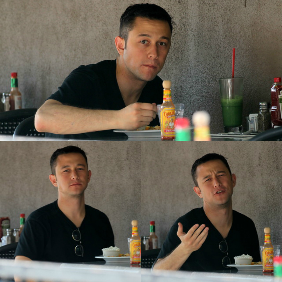 "Oh, come the *** on man, don't you see I'm eating?!"
