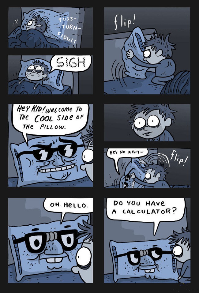 sides of the pillow