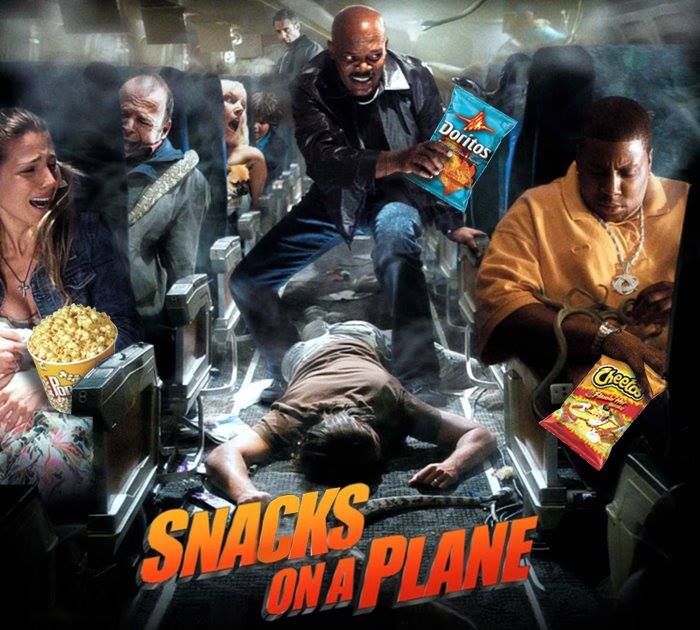 Snacks on a plane