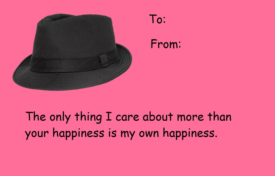 An Douches favorite Valentines card.