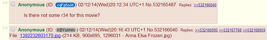 it took 4 minutes and 9 seconds, once again, rule 34 is confirmed