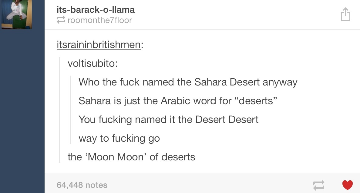 Maybe its just called the Sahara!!???