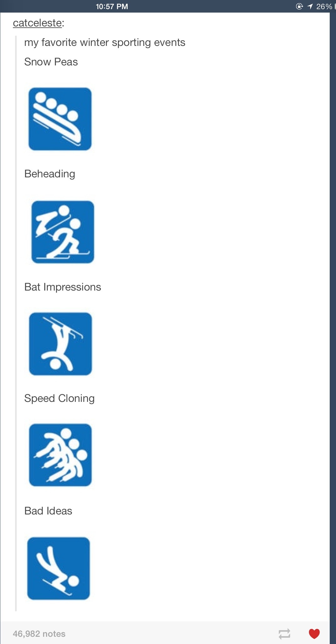 I love the winter games