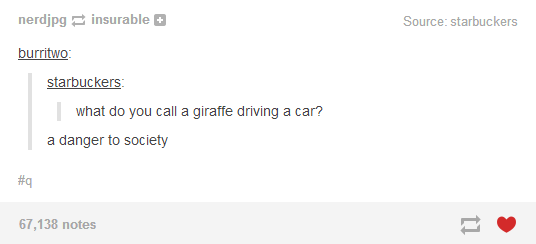 I expected a pun but this will also do