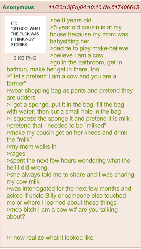 A cow may have been molested