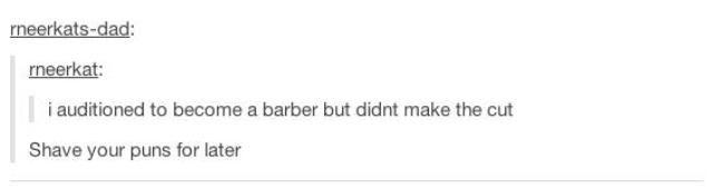 These puns are the cutting edge!