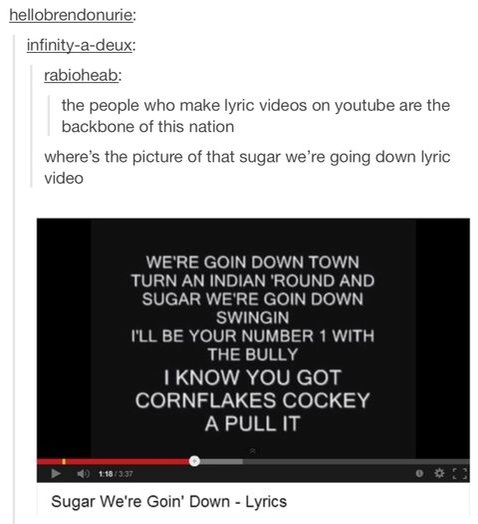 I know you got cornflakes