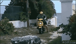 Fat scooter faceplant