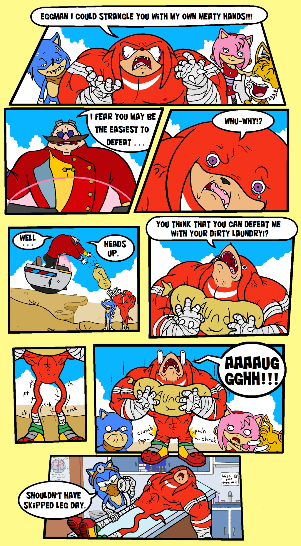 the new Sonic characters obviuosly never heard about leg day